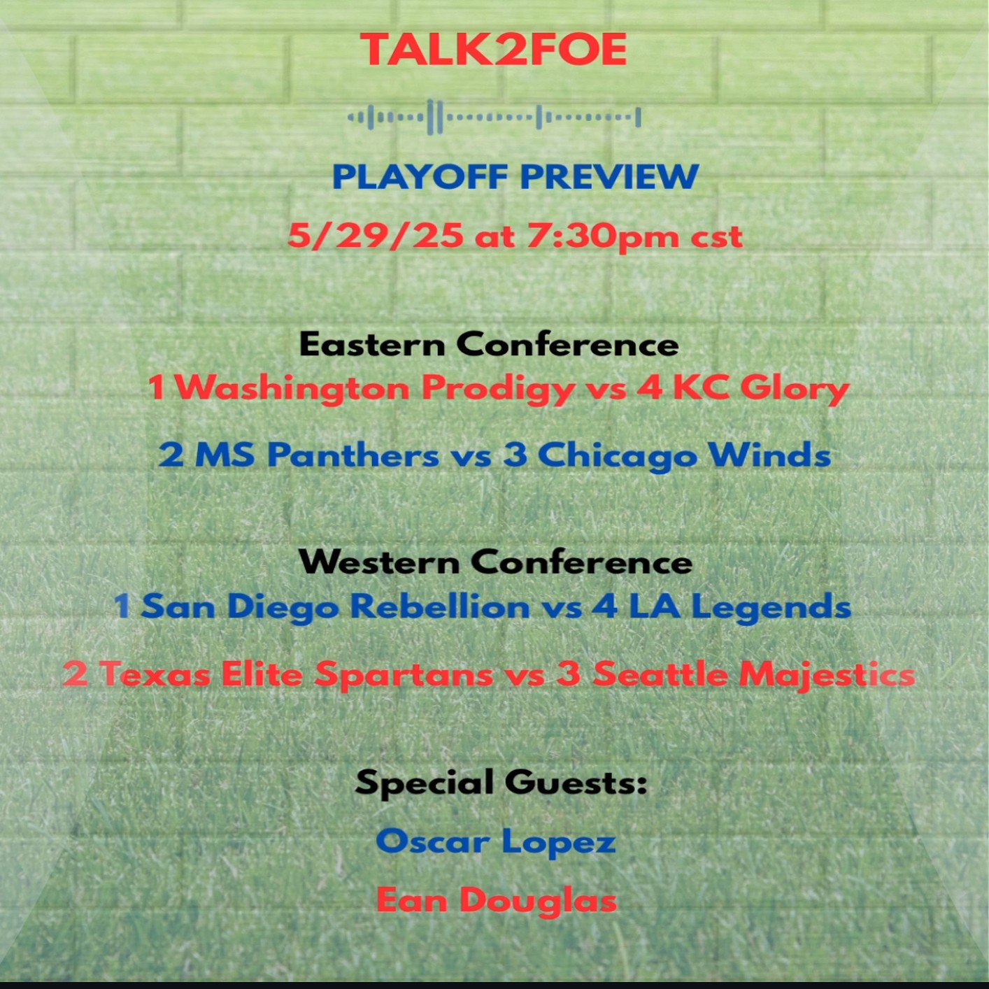 PrimeTimeFoe Show: The Playoff Preview Ft. Ean Douglas and Oscar Lopez