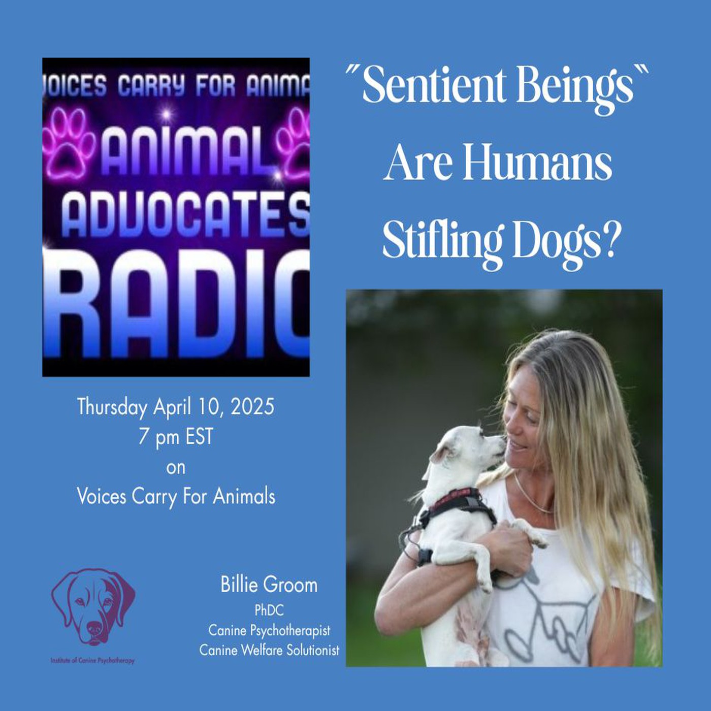 "Voices Carry For Animals #476 Podcast" - ICP Canine Therapy