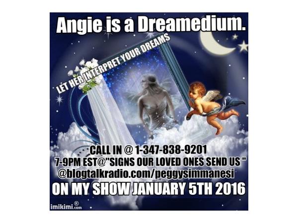 "SIGNS OUR LOVED ONES SEND US " THIS WEEK IS ...."Angie" SHE  is a Dreamedium episode artwork