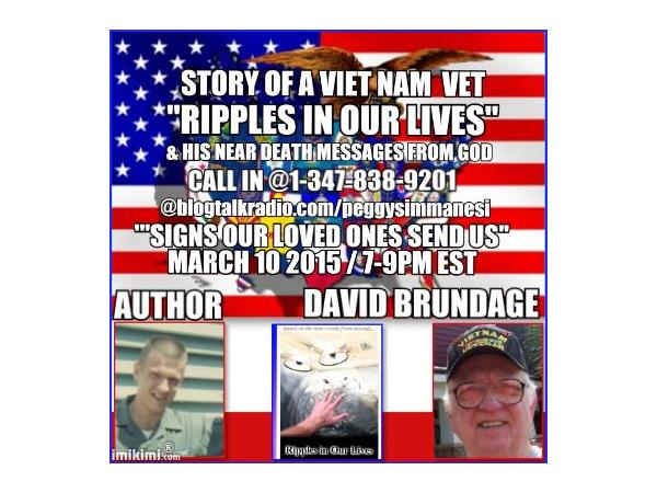 "SIGNS OUR LOVED ONES SEND US" GUEST VIET NAM VET /AUTHOR DAVID BRUNDAGE & NDE episode artwork