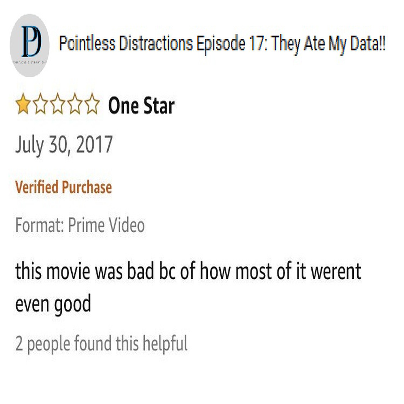 Pointless Distractions