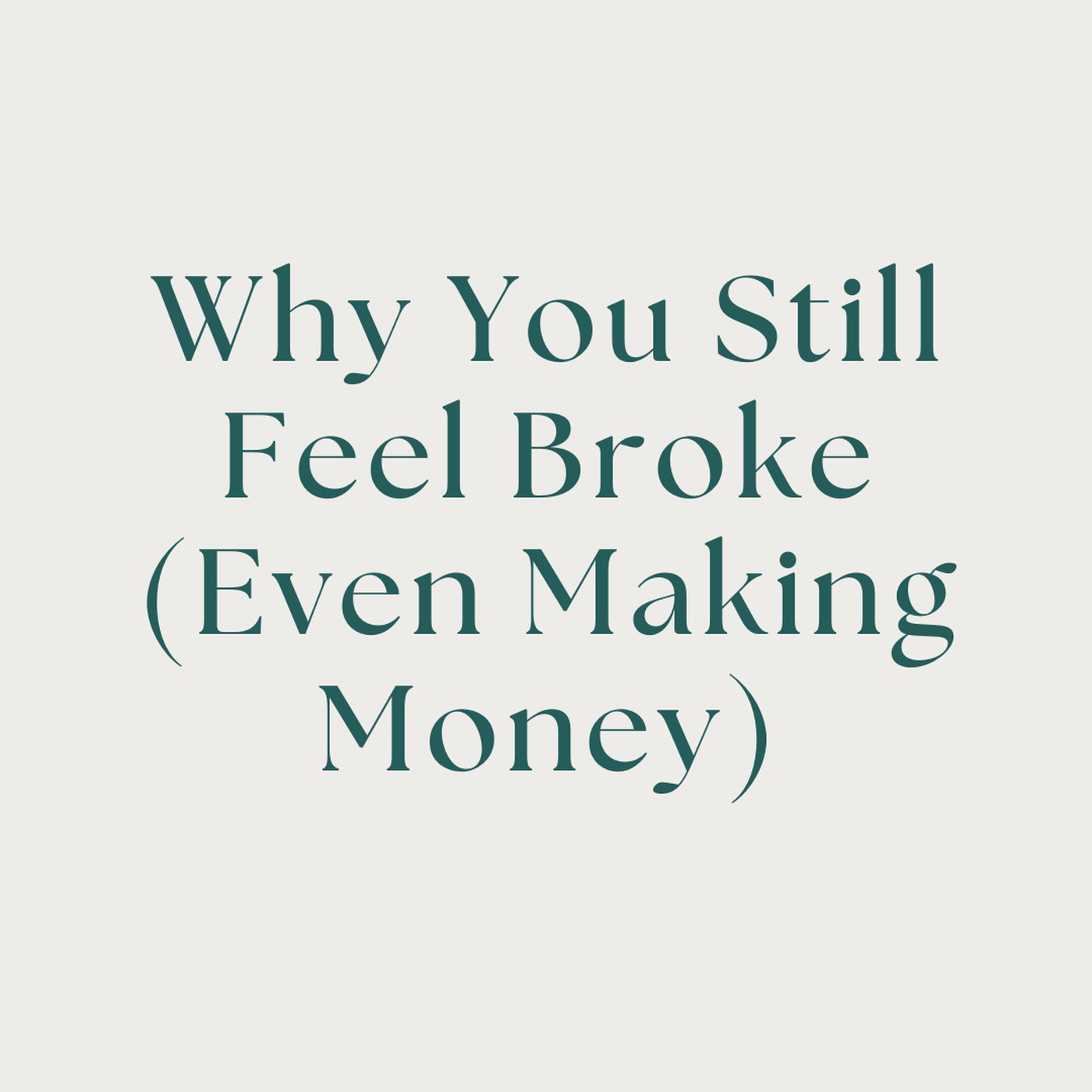 Your Money Problem Isn’t Strategy—It’s Your Nervous System