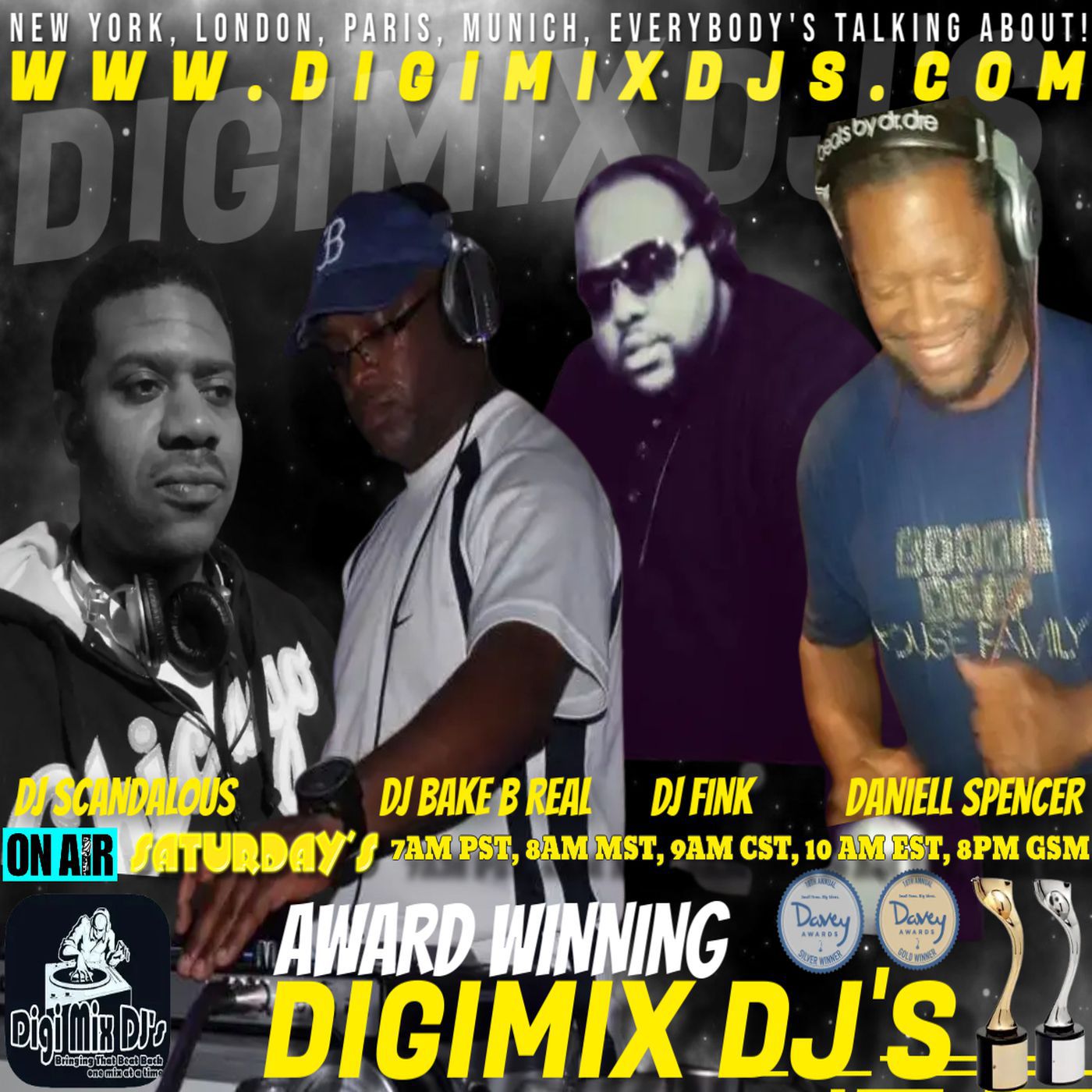 The award winning Digimixdjs.com Syndicated Podcast Radio and Mixshow hosted and music spun by DJ FINK!