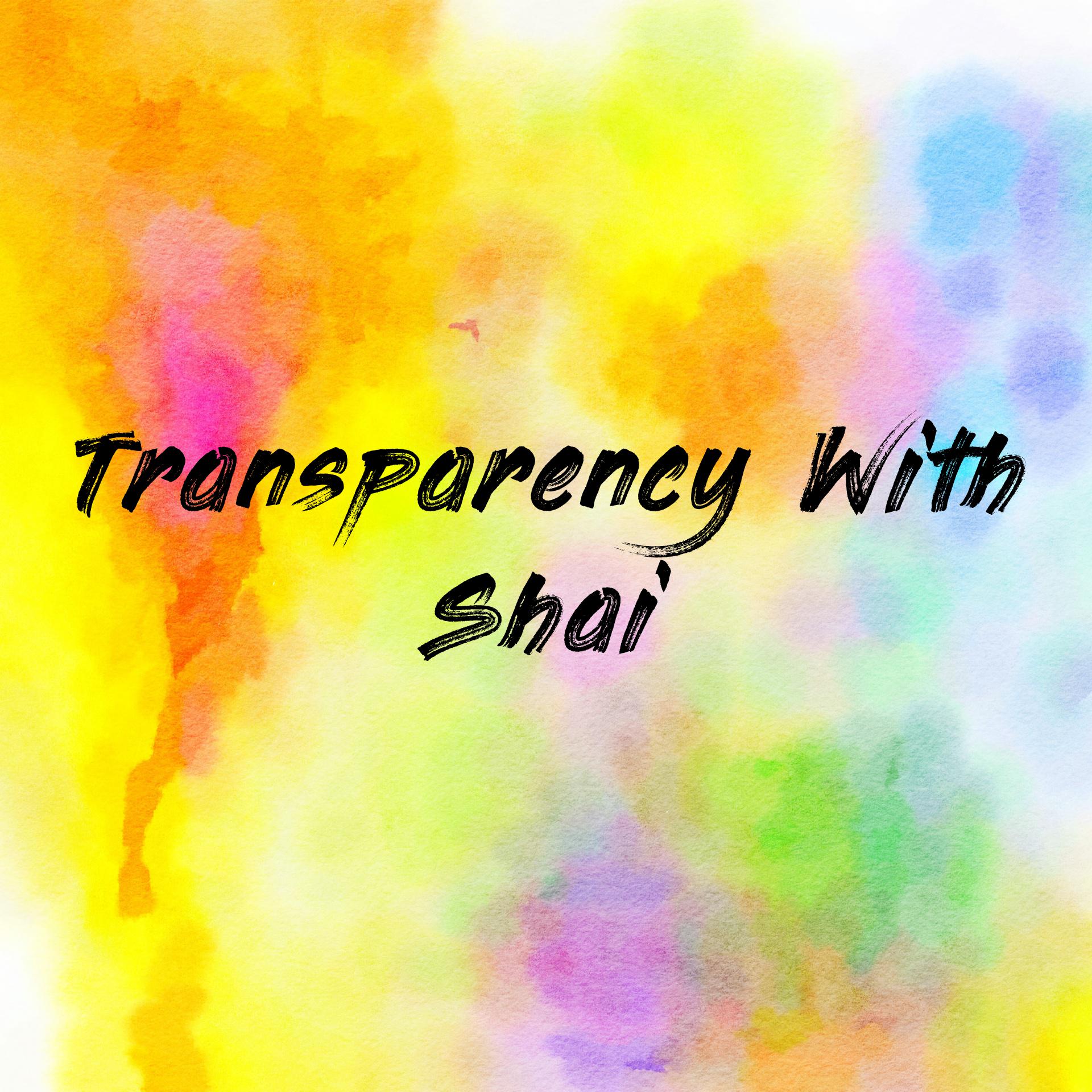 Transparency With Shai cover art