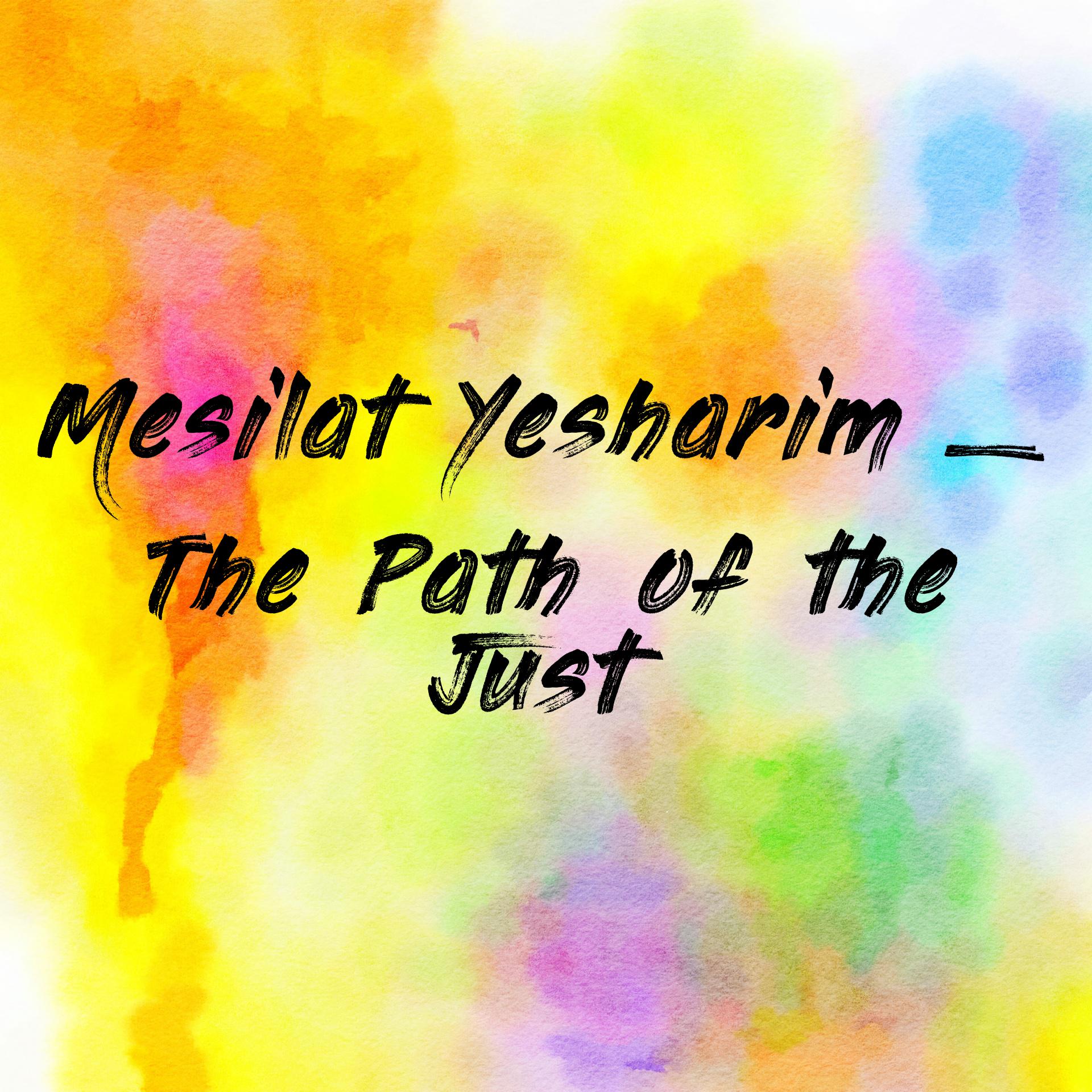 Mesilat Yesharim _ The Path of the Just